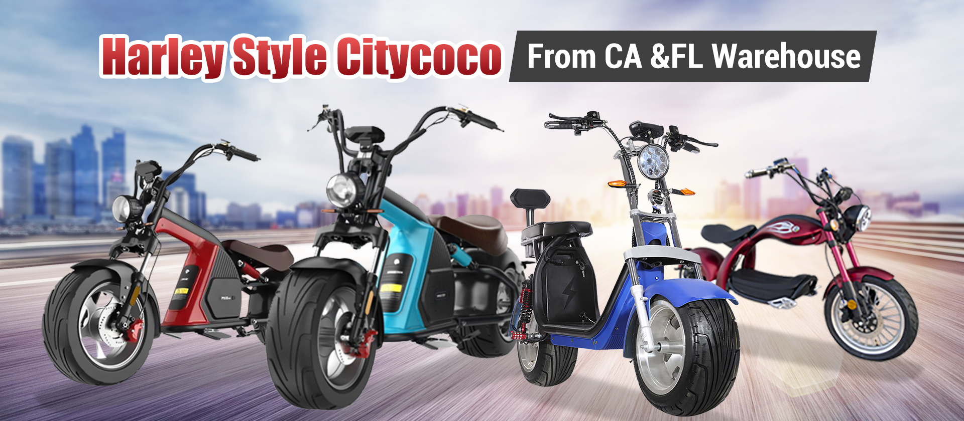 SoverSky Electric Chopper Motorcycle Scooter Wholesale 